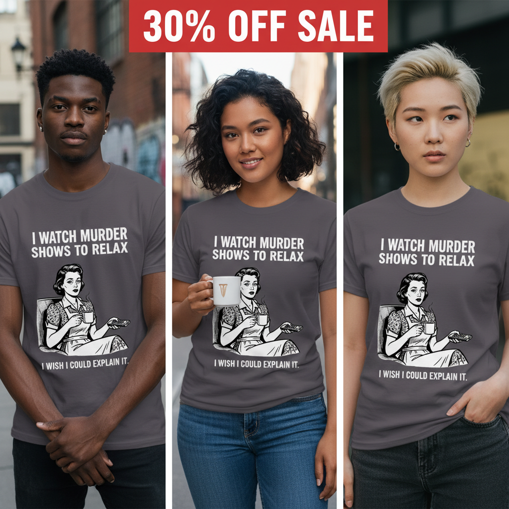 Murder Shows & Chill T-Shirt_3_model