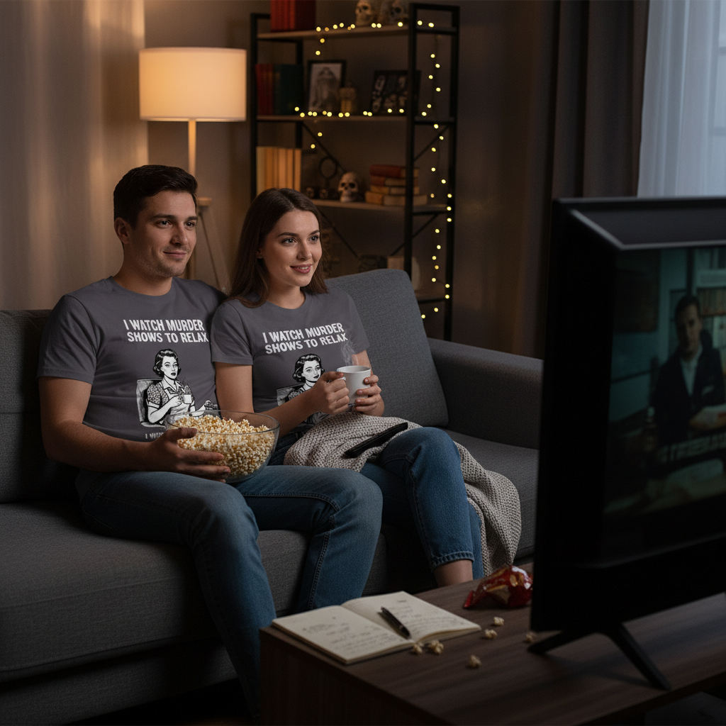 Murder Shows & Chill T-Shirt_dual_lifestyle