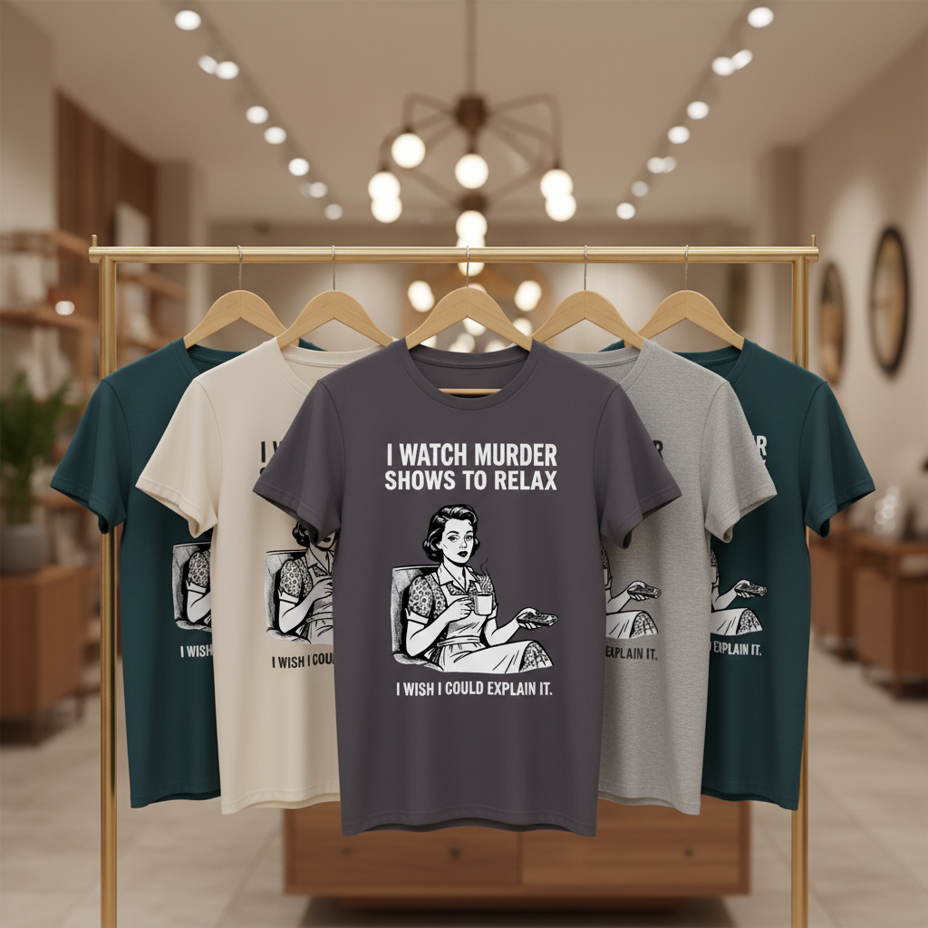 Murder Shows & Chill T-Shirt_boutique_rack