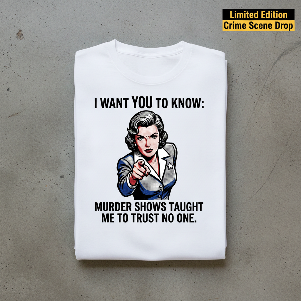 Trust No One T-Shirt_stacked_flatlay