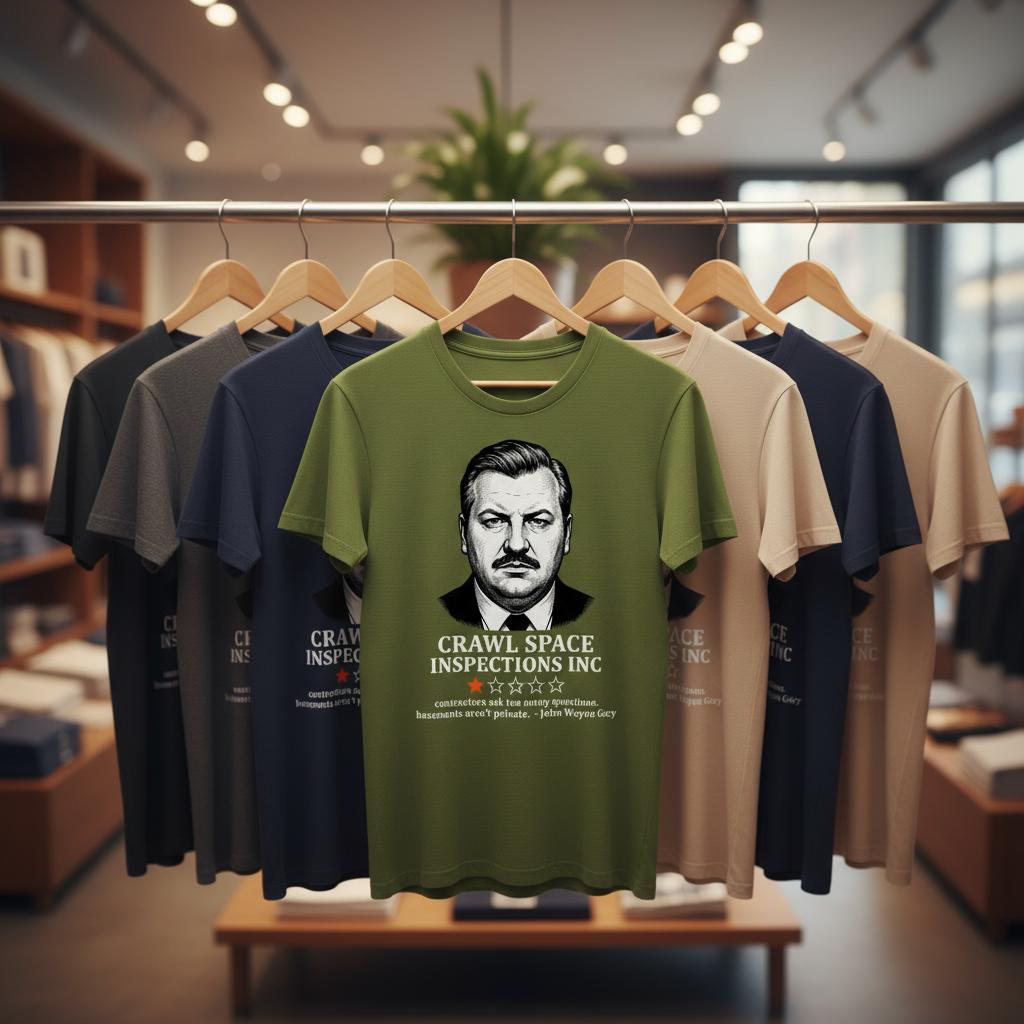 Crawl Space Inspections Review T-Shirt_boutique_rack