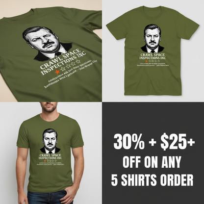 Crawl Space Inspections Review T-Shirt_4_panel