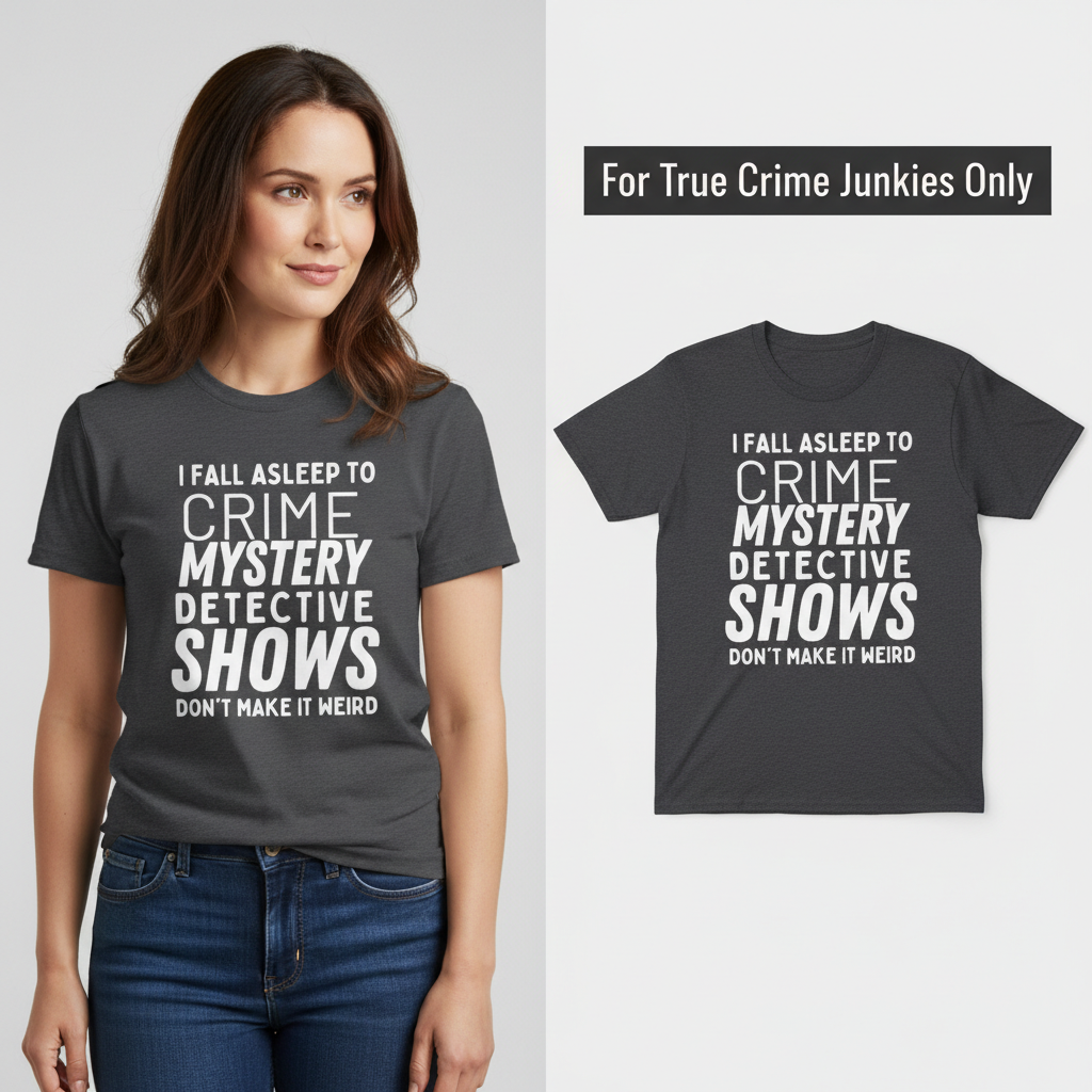 Crime Show Sleep T-Shirt_model_flat