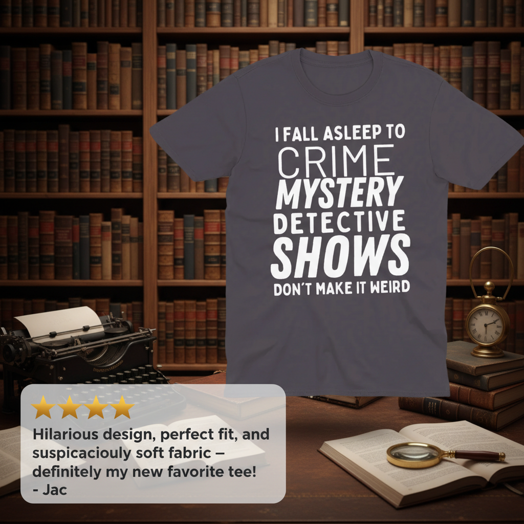 Crime Show Sleep T-Shirt_review_5star