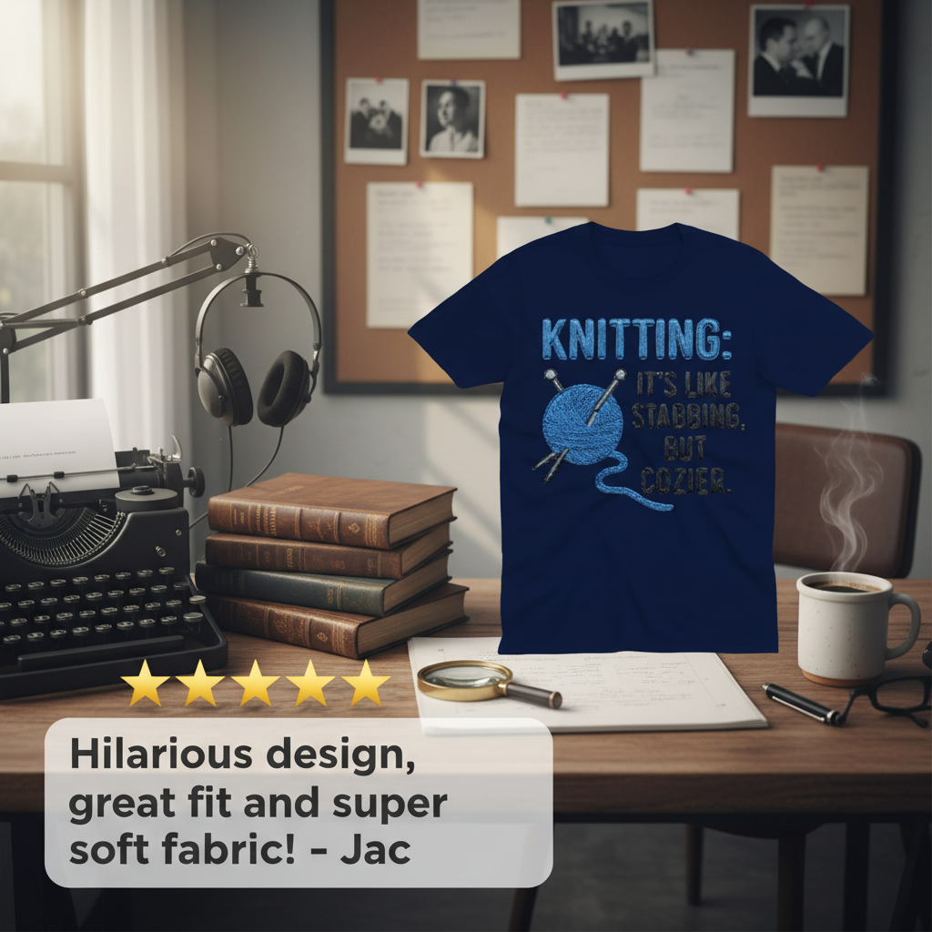 Cozy Stabbing Knitting T-Shirt_review_5star
