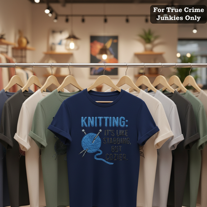 Cozy Stabbing Knitting T-Shirt_boutique_rack