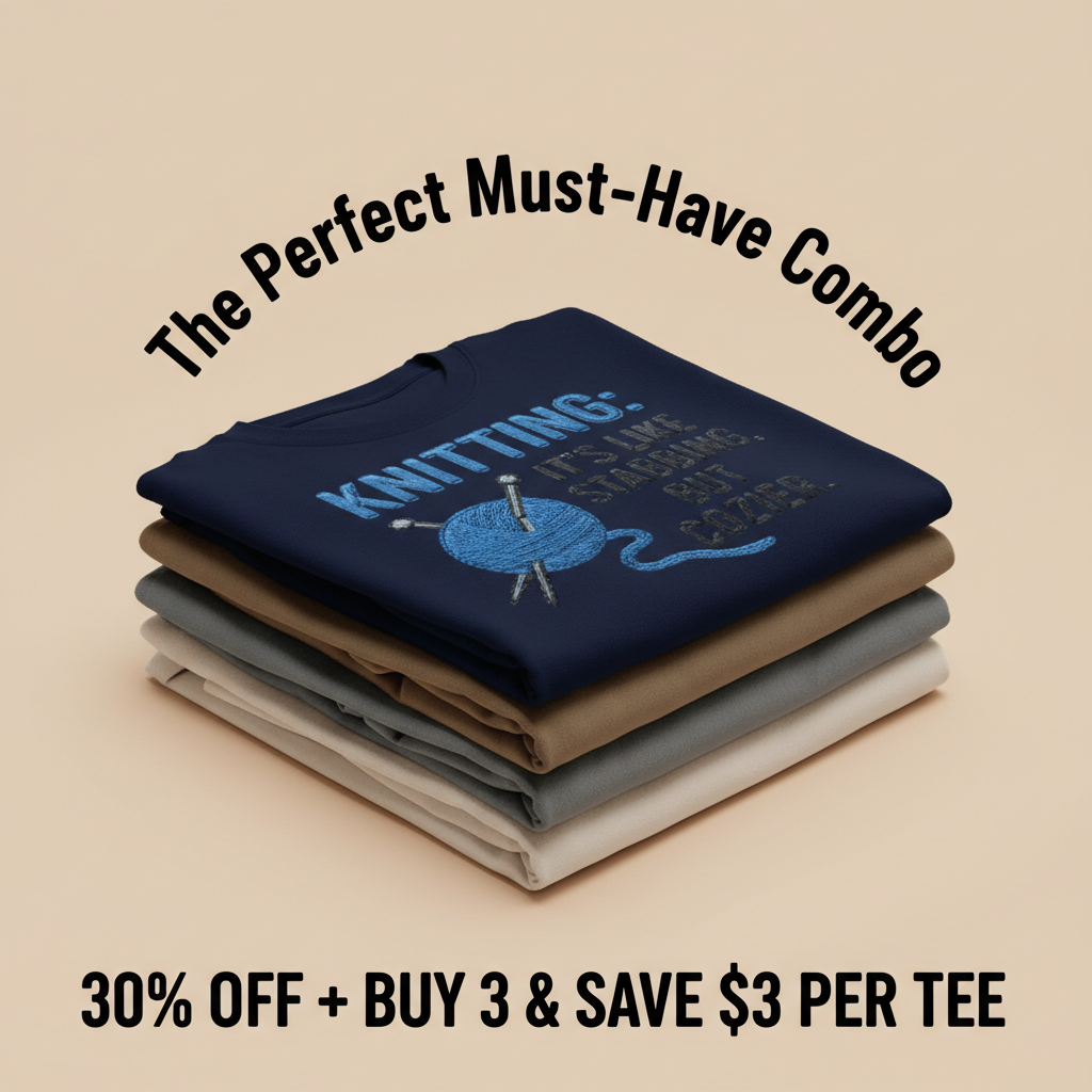 Cozy Stabbing Knitting T-Shirt_stacked_promotion