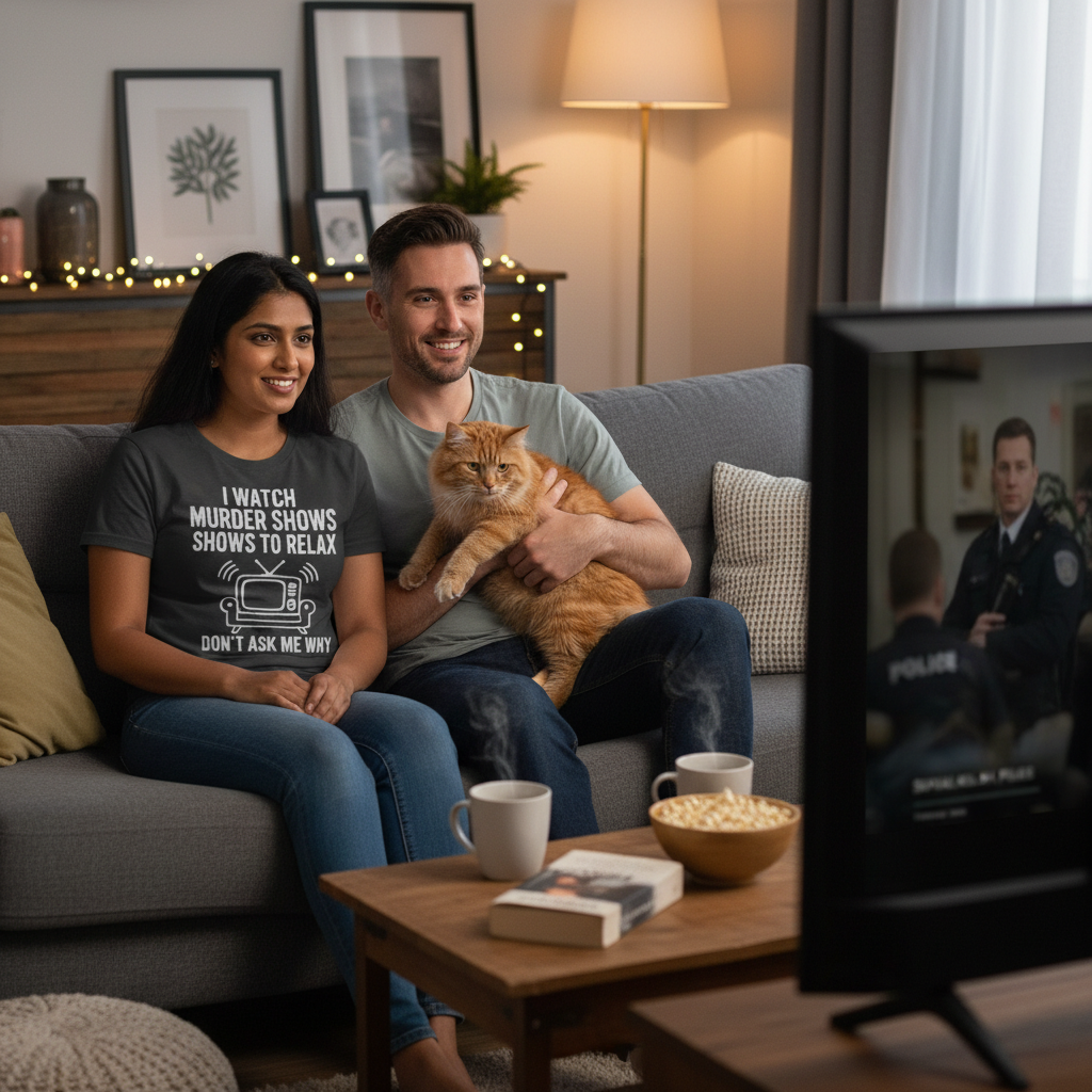 Murder Show Chill T-Shirt_dual_lifestyle