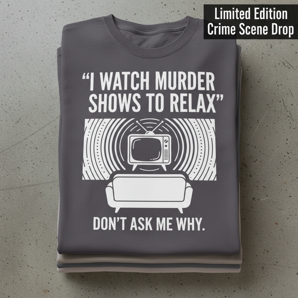 Murder Show Chill T-Shirt_stacked_flatlay