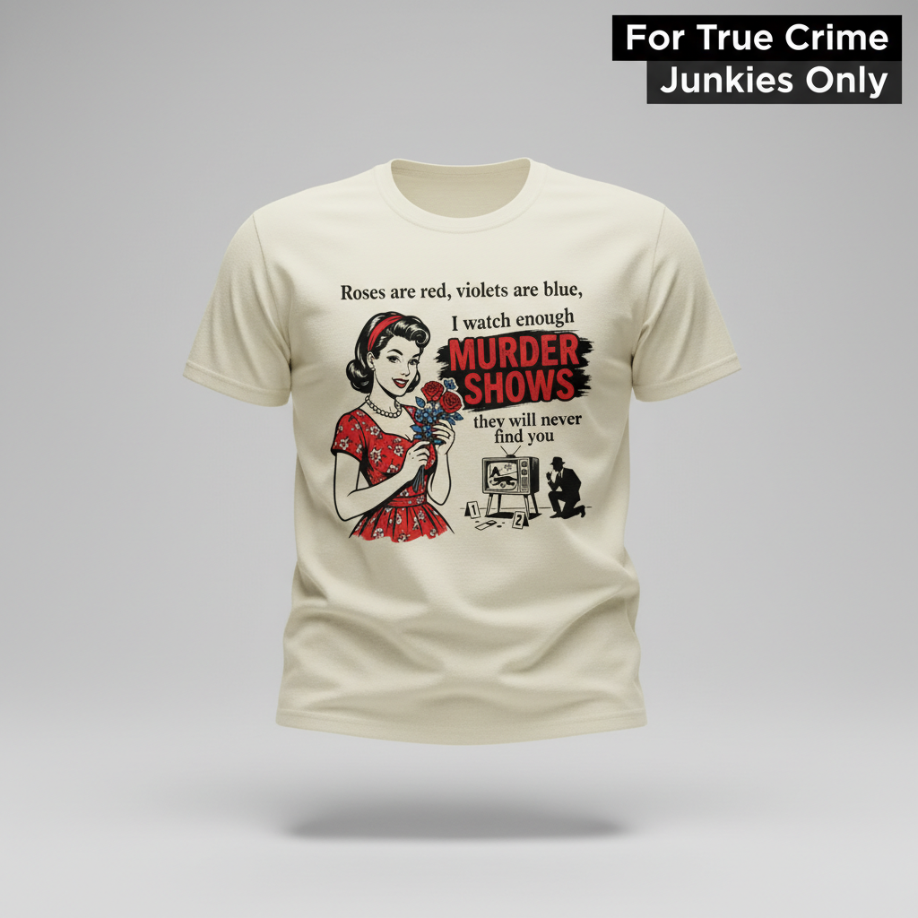 Murder Shows & Roses T-Shirt_3d_float