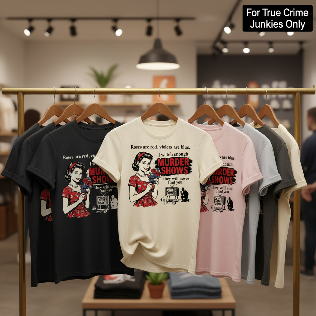 Murder Shows & Roses T-Shirt_boutique_rack