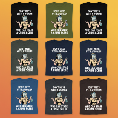 Crime Scene Queen T-Shirt_6color_grid