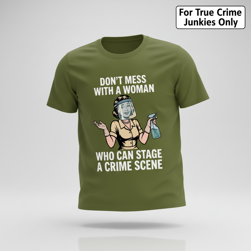 Crime Scene Queen T-Shirt_3d_float