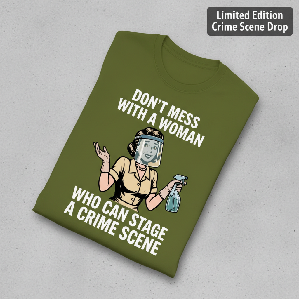 Crime Scene Queen T-Shirt_fold_tilt