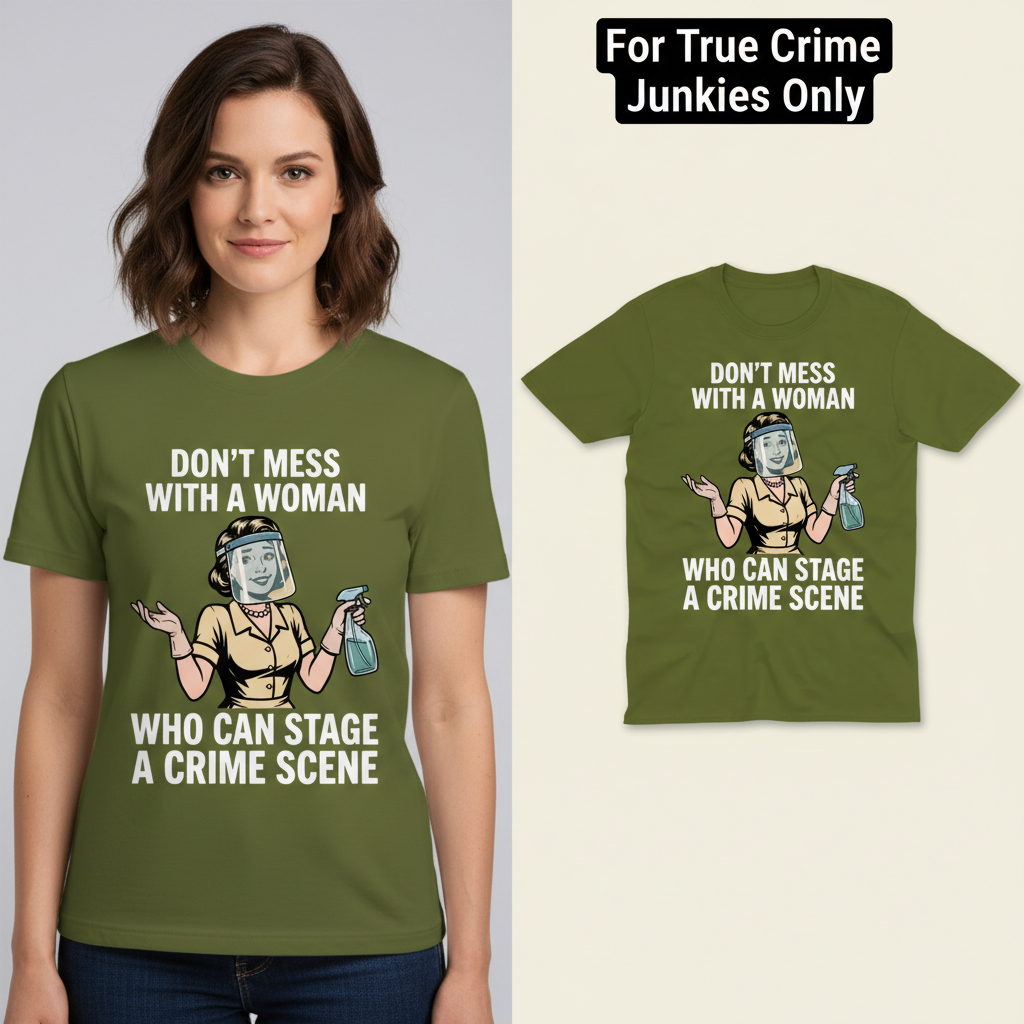 Crime Scene Queen T-Shirt_model_flat
