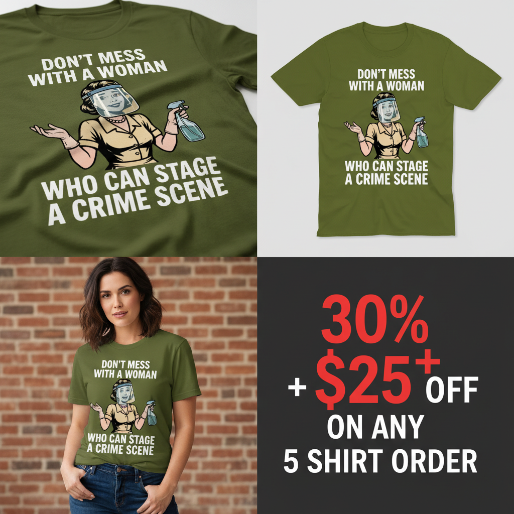 Crime Scene Queen T-Shirt_4_panel