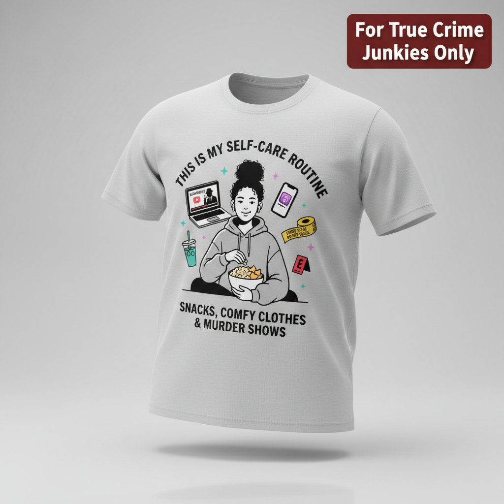 Self-Care & Murder Shows T-Shirt_3d_float