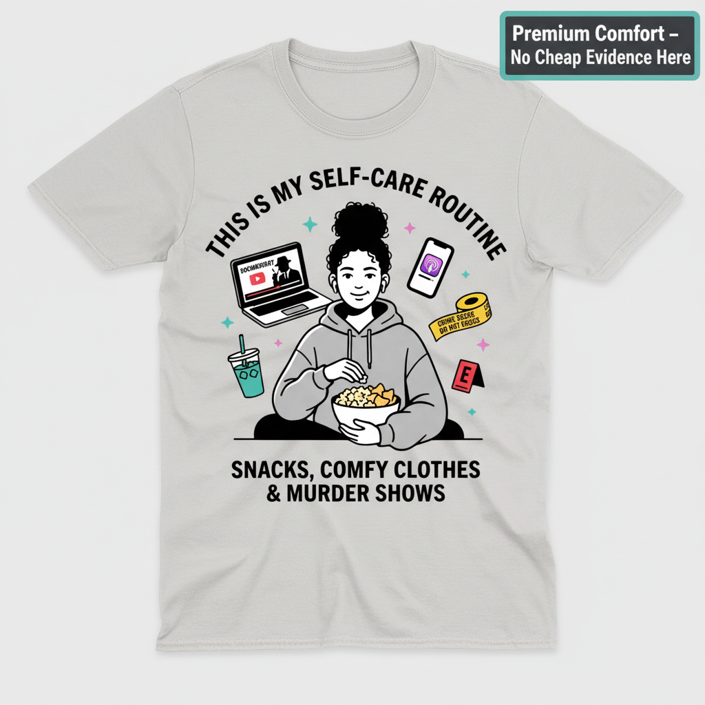 Self-Care & Murder Shows T-Shirt_clean