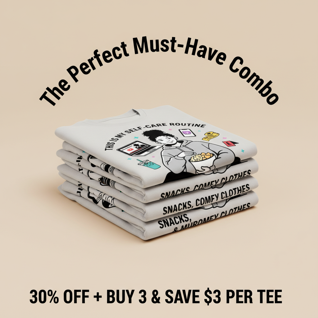 Self-Care & Murder Shows T-Shirt_stacked_promotion