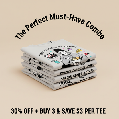 Self-Care & Murder Shows T-Shirt_stacked_promotion