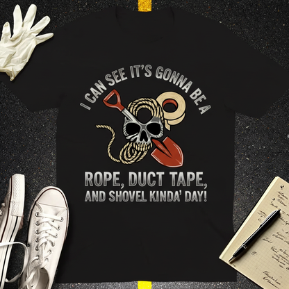 Rope Duct Tape Shovel T-Shirt_dual_lifestyle