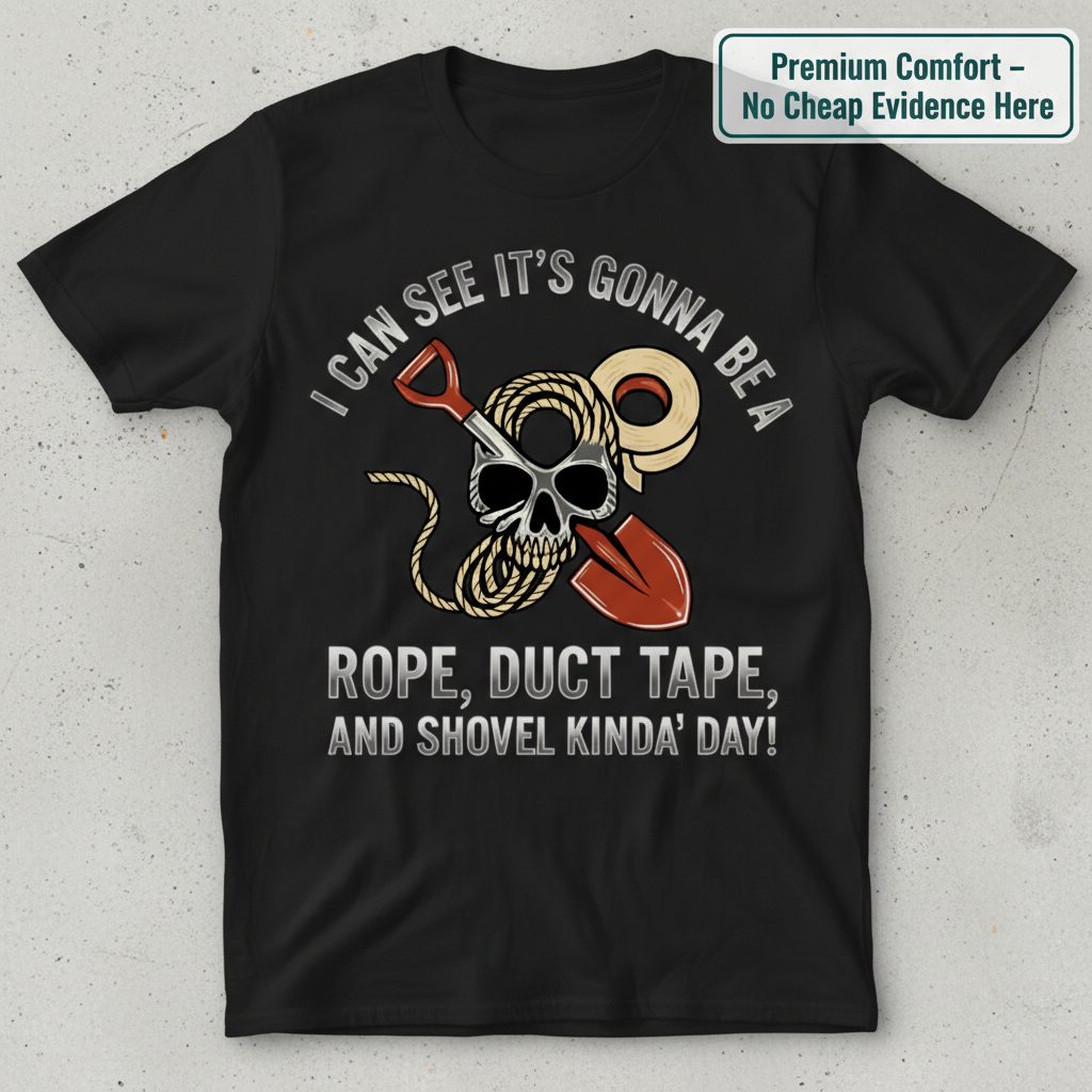 Rope Duct Tape Shovel T-Shirt_clean