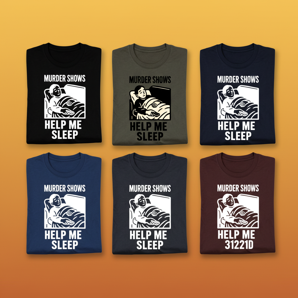 Murder Shows Help Me Sleep T-Shirt_6color_grid