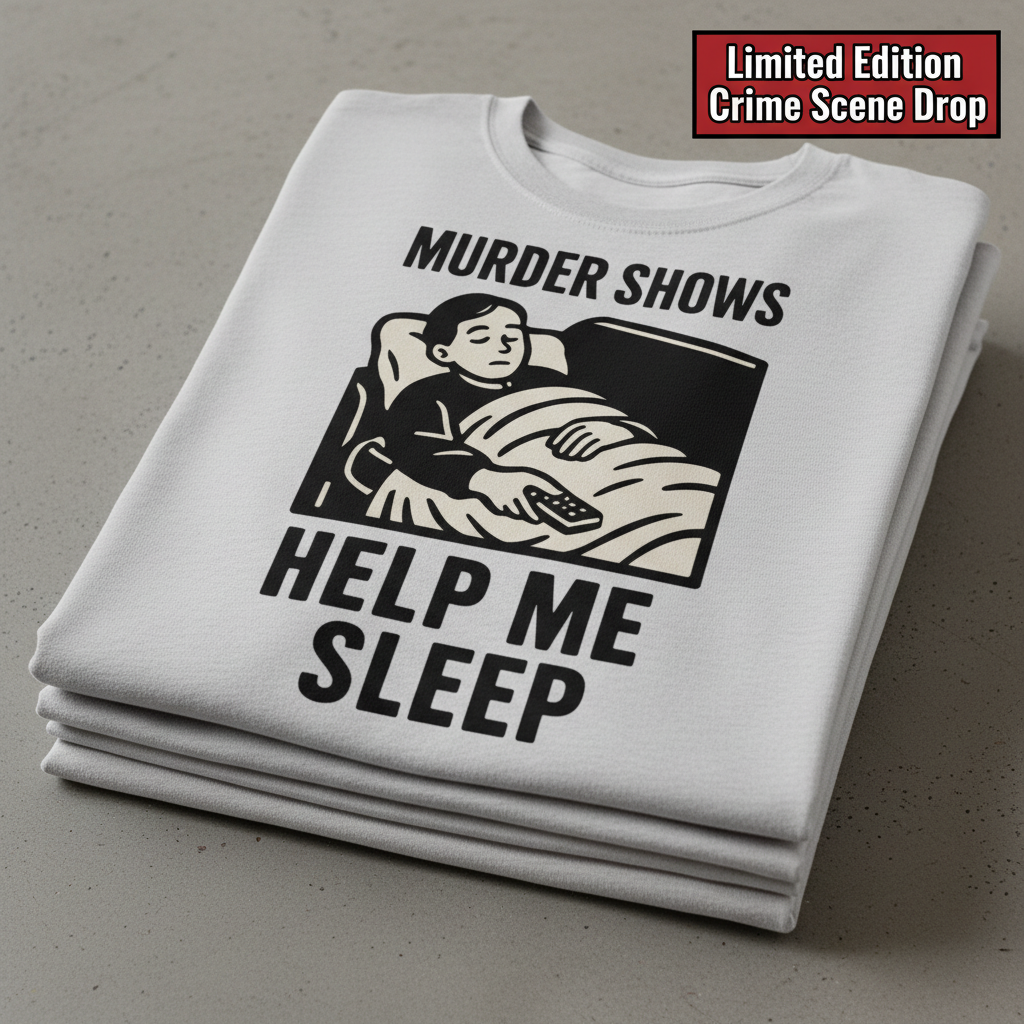 Murder Shows Help Me Sleep T-Shirt_stacked_flatlay