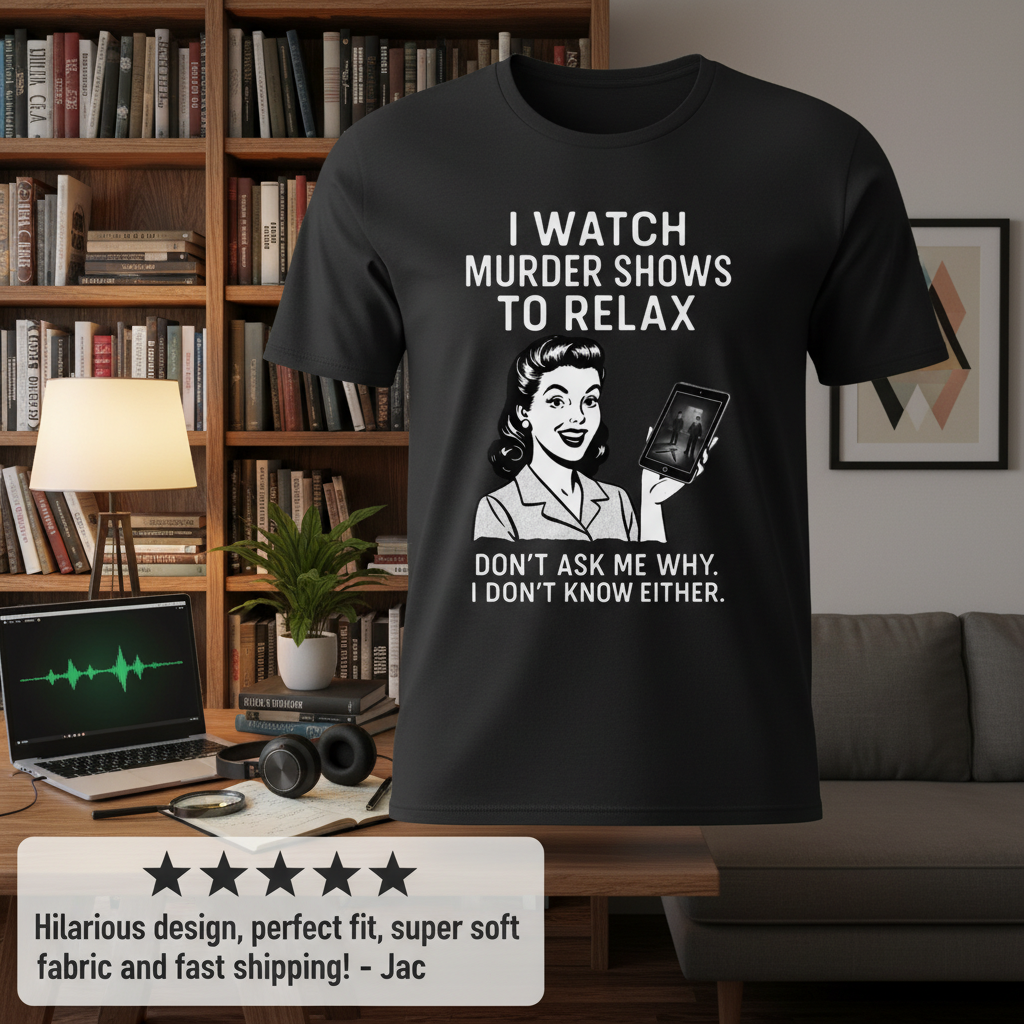 Murder Shows to Relax T-Shirt_review_5star