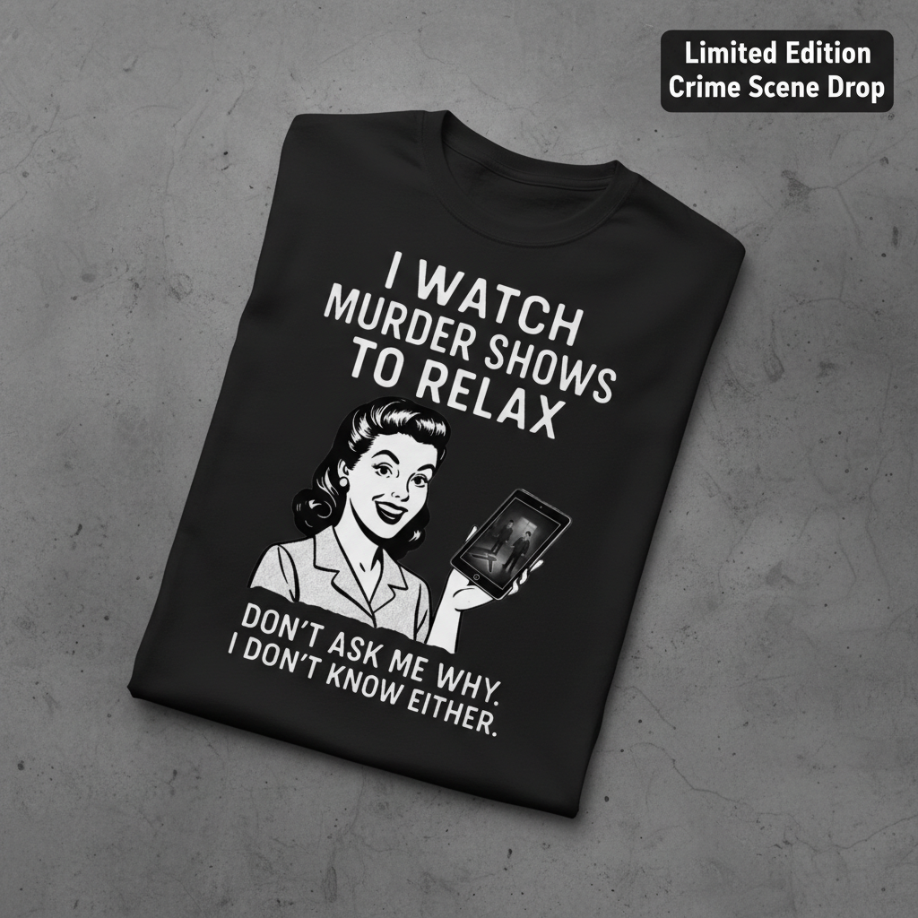 Murder Shows to Relax T-Shirt_fold_tilt