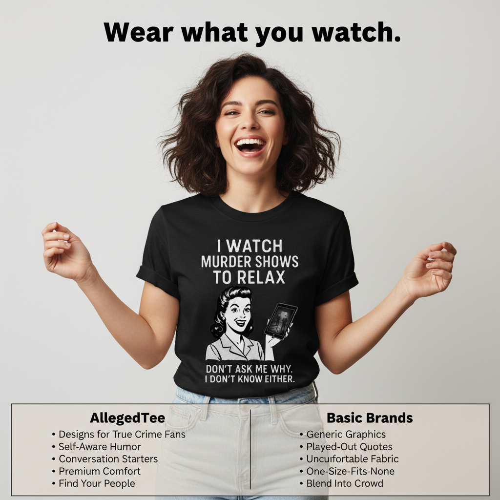 Murder Shows to Relax T-Shirt_product_table