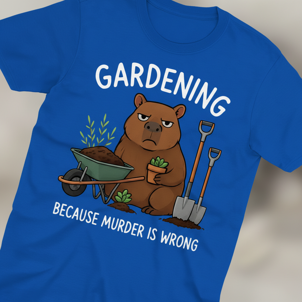 Gardening Bear Justice T-Shirt_extreme_za