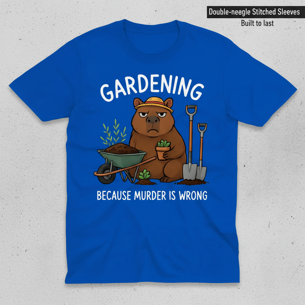 Gardening Bear Justice T-Shirt_clean