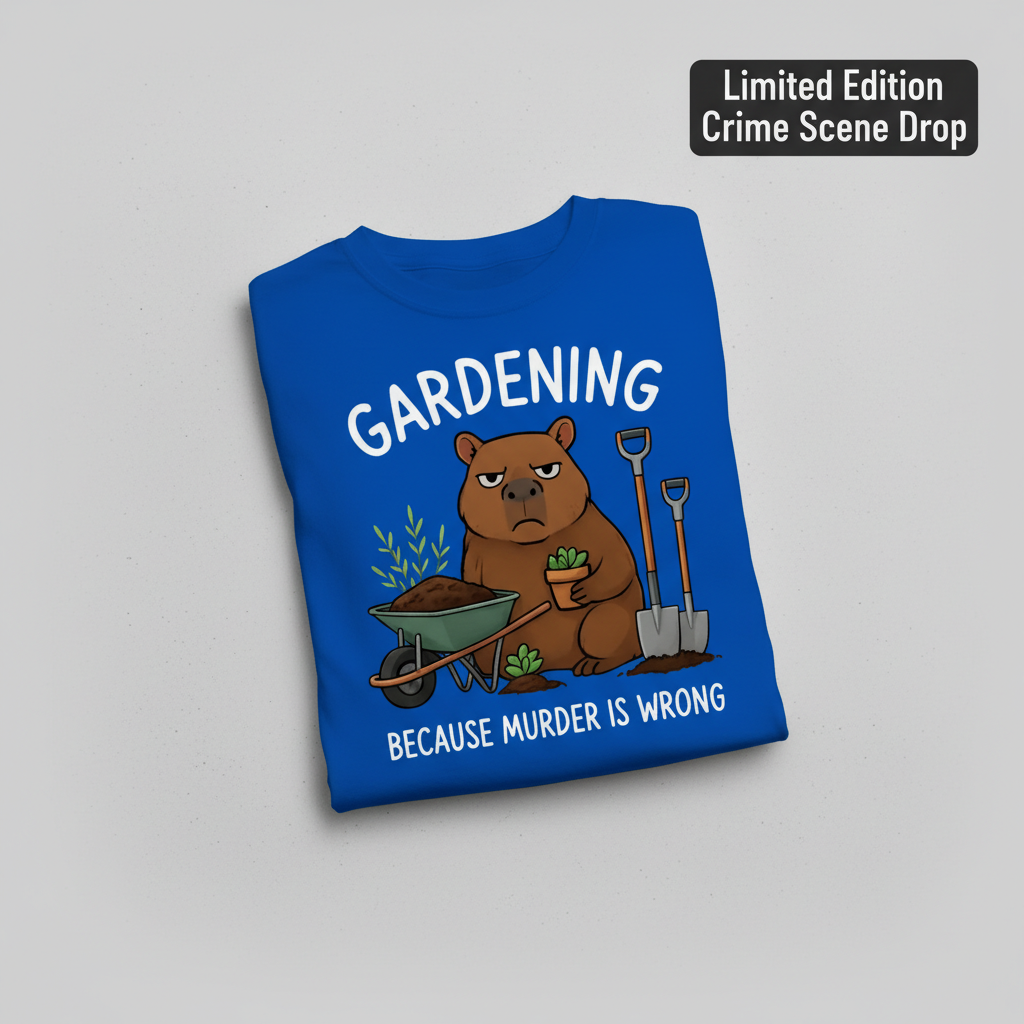 Gardening Bear Justice T-Shirt_fold_tilt