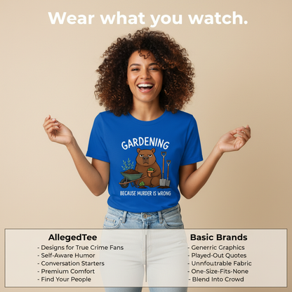 Gardening Bear Justice T-Shirt_product_table