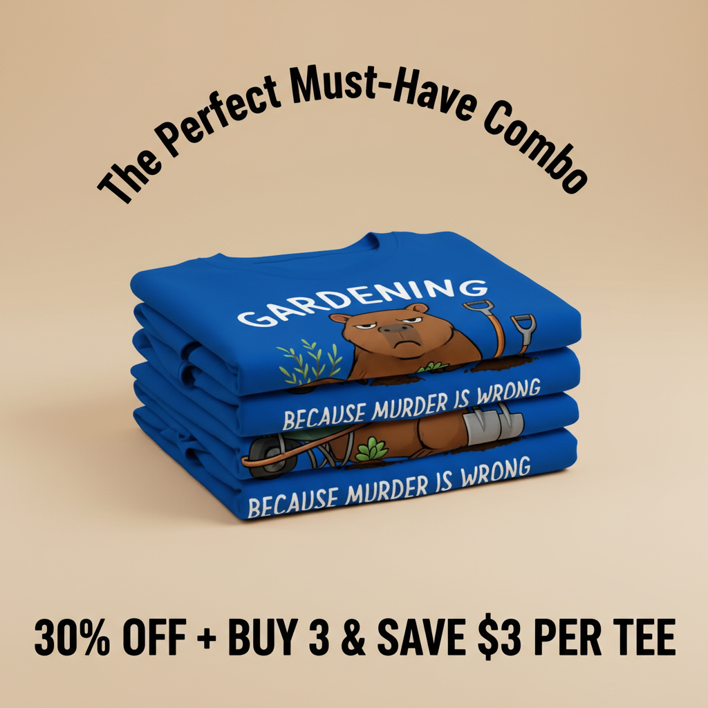 Gardening Bear Justice T-Shirt_stacked_promotion