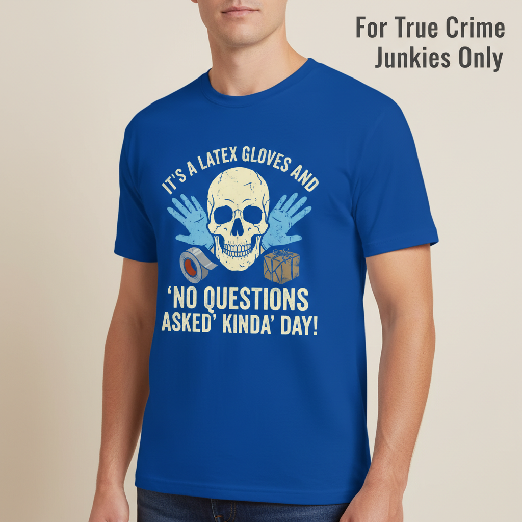 Latex Gloves No Questions Asked T-Shirt__hero