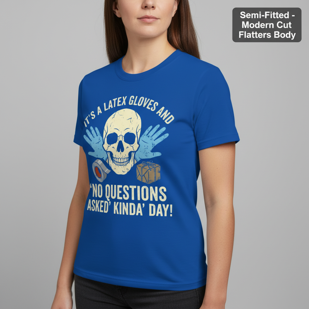 Latex Gloves No Questions Asked T-Shirt__benefit