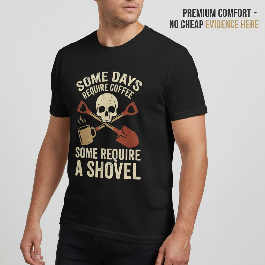 Some Days Require a Shovel T-Shirt__benefit