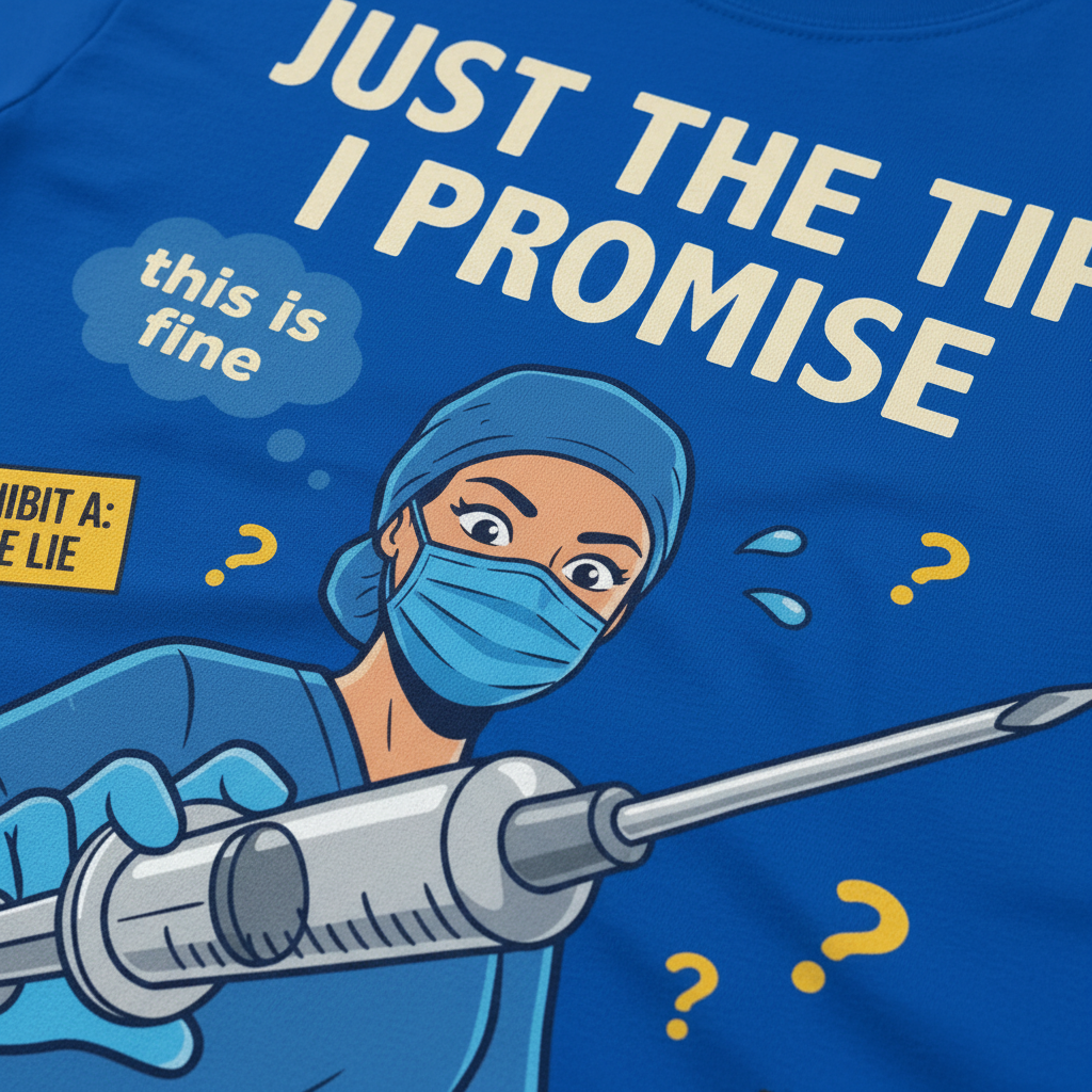 Just the Tip Nurse Humor T-Shirt__detail