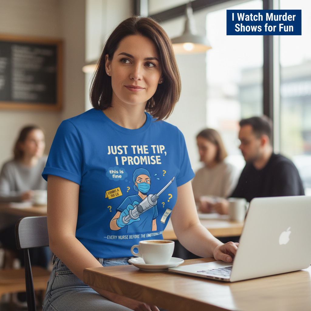 Just the Tip Nurse Humor T-Shirt__lifestyle