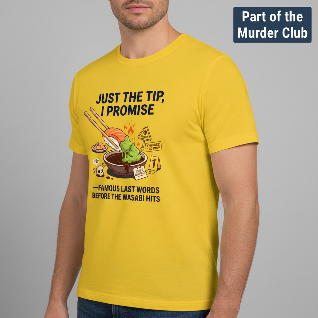 Just the Tip Wasabi Warning T-Shirt__hero