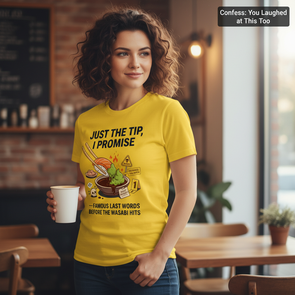 Just the Tip Wasabi Warning T-Shirt__lifestyle