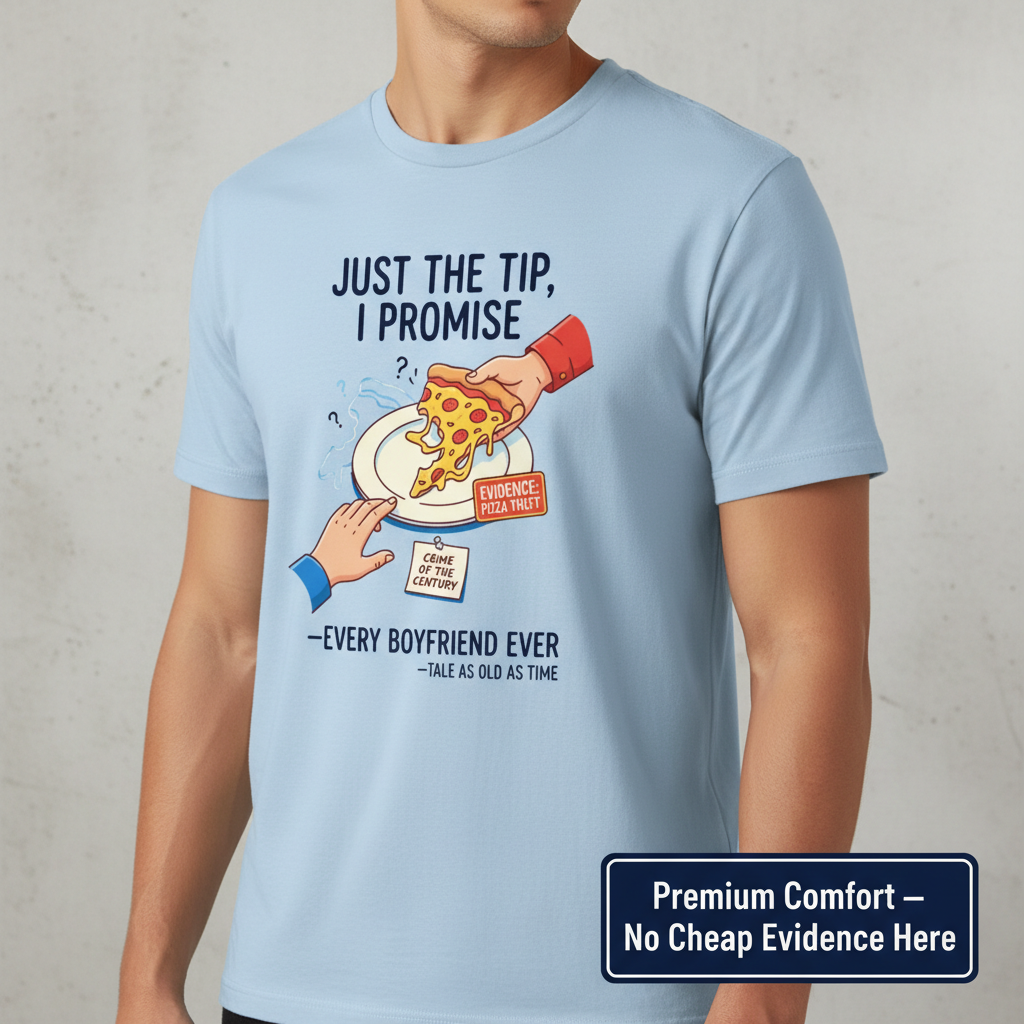 Pizza Theft Crime of the Century T-Shirt__space