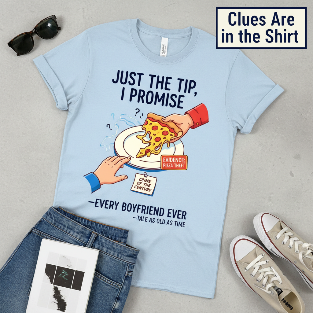 Pizza Theft Crime of the Century T-Shirt__pair