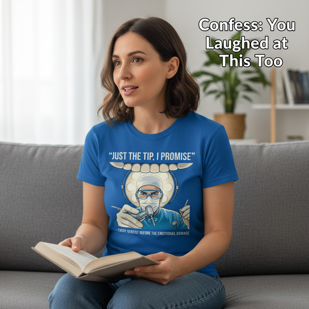 Just the Tip Dentist Humor T-Shirt__use