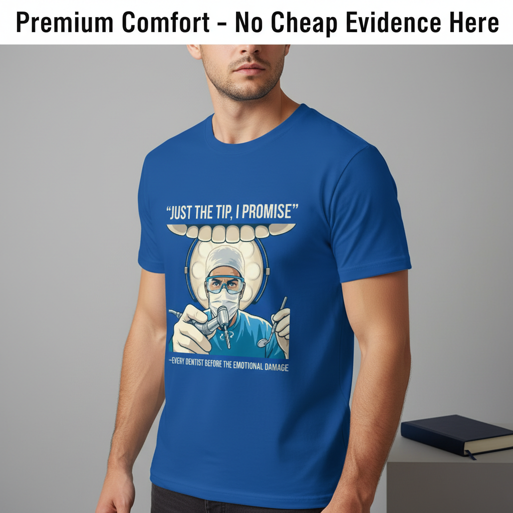 Just the Tip Dentist Humor T-Shirt__space