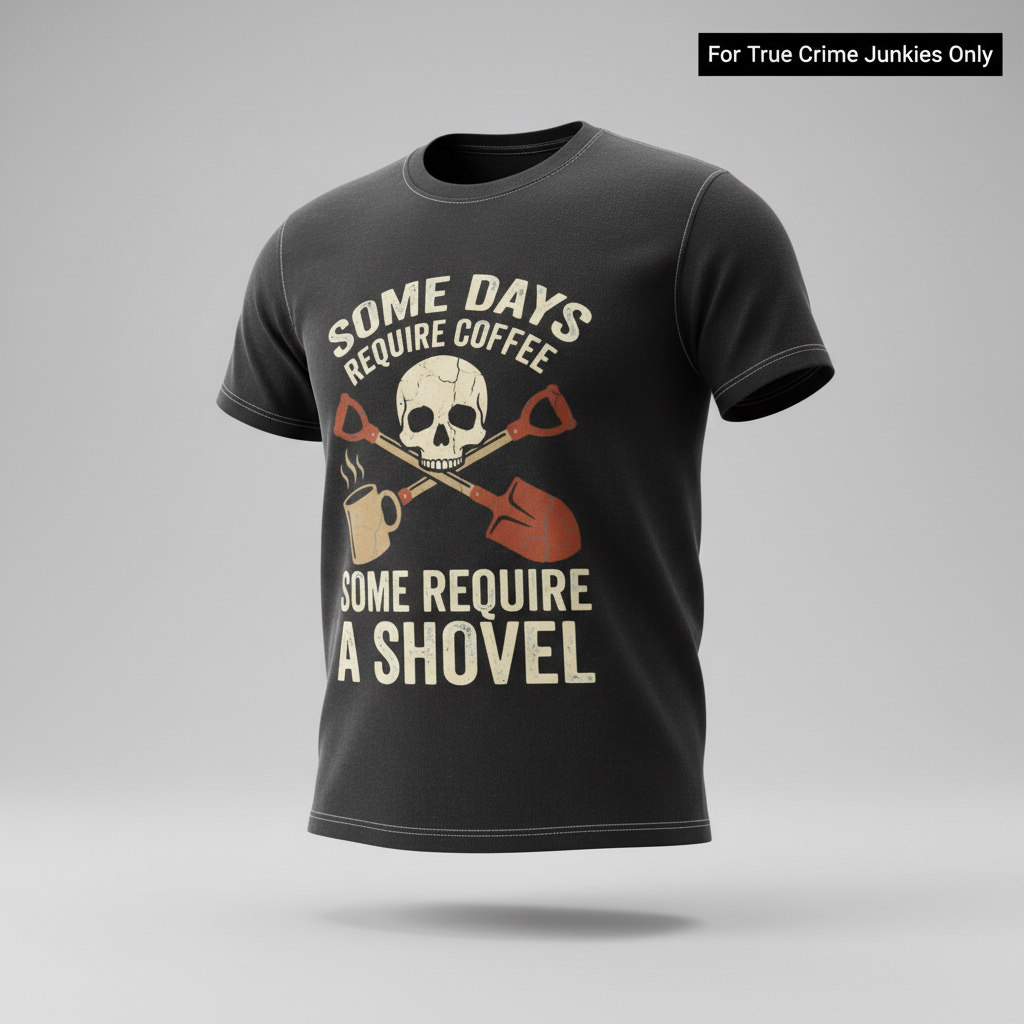 Some Days Require a Shovel T-Shirt_3d_float