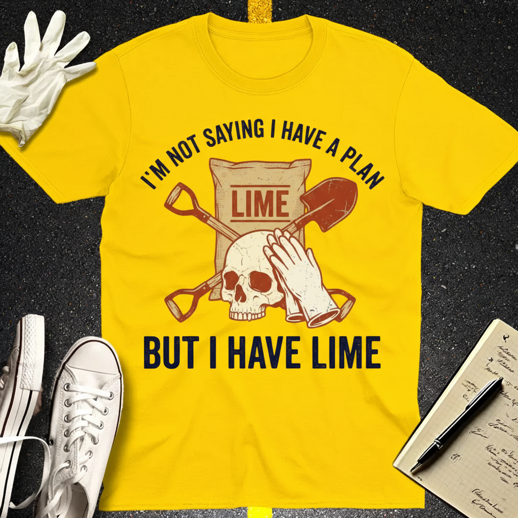 I Have Lime True Crime Humor T-Shirt_3_model