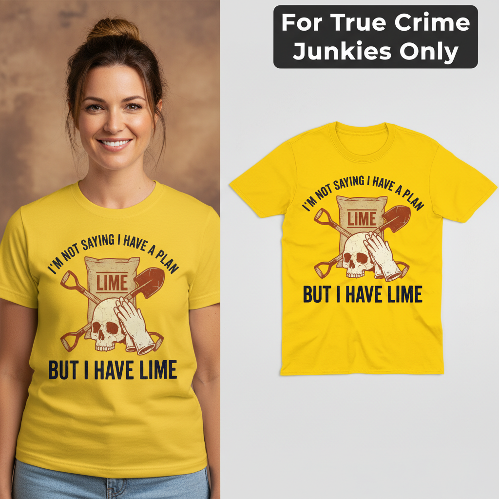 I Have Lime True Crime Humor T-Shirt_model_flat